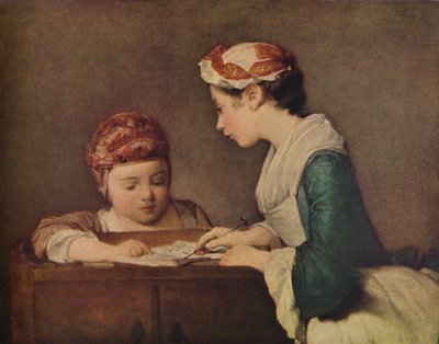 The Young Governess, c. 1735-1736 by Jean Baptiste Simeon Chardin