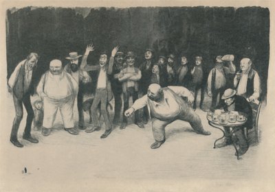 Les Joueurs De Bouchons, 1919 by Jean Veber