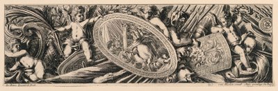 Frieze: Trophies of Arms and Putti by Jean le Pautre