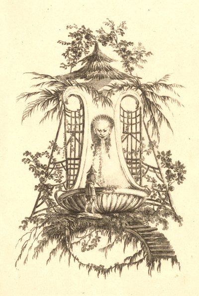 Chinese Fountain with Mask by Jeanne Deny