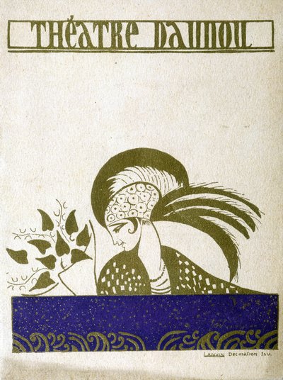 Programme of the Theatre Daunou in Paris by Jeanne Lanvin