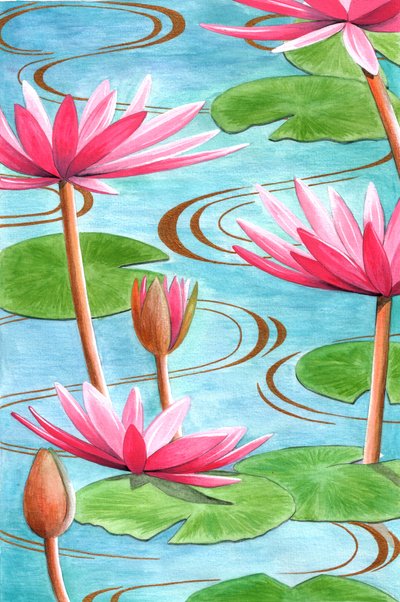 Lotus Flower by Jenny Barnard