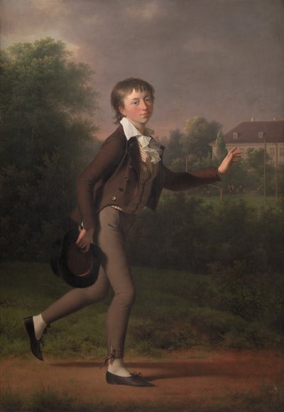 A Running Boy. Marcus Holst von Schmidten by Jens Juel