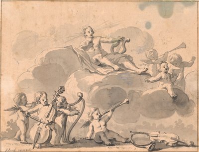Apollo and musical geniuses by Jens Juel