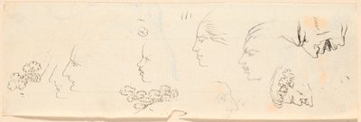 Various Profile Sketches by Jens Juel