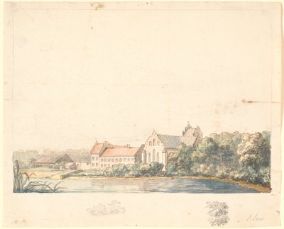 Herlufsholm Church by the Suså River by Jens Juel