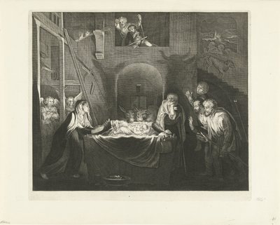 Adoration of the Shepherds by Jeremias Falck