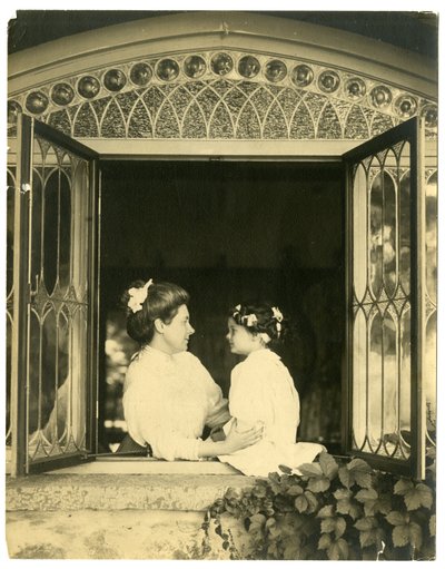 Mrs Ernest Thompson Seton & daughter Ann by Jessie Tarbox Beals
