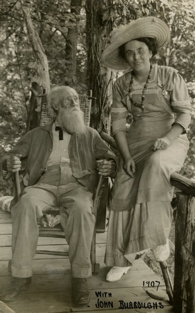With John Burroughs 1907 by Jessie Tarbox Beals
