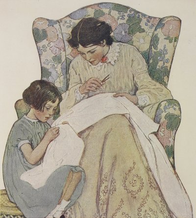 Sewing by Jessie Willcox Smith