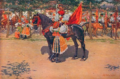 At the Festival, 1911 by Joža Uprka