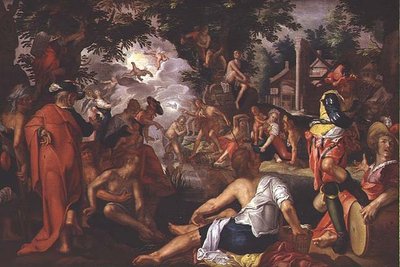 The Baptism of Christ by Joachim Anthonisz Uytewael