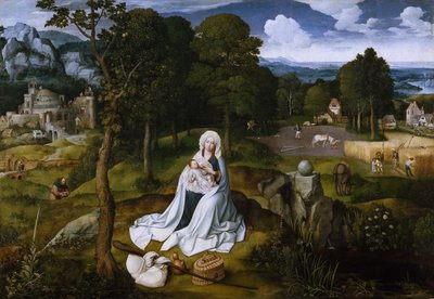 The Flight into Egypt by Joachim Patinir