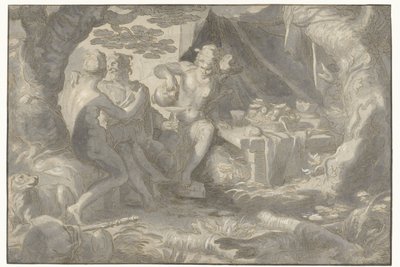 Lot and His Daughters by Joachim Wtewael or Utewael
