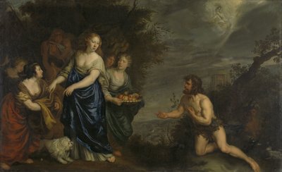 Odysseus and Nausicaa by Joachim von Sandrart (I)
