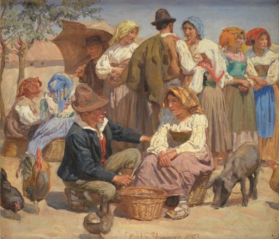 Market in Sora by Joakim Frederik Skovgaard