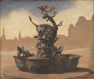 Sketch for the Dragon Fountain by Joakim Frederik Skovgaard