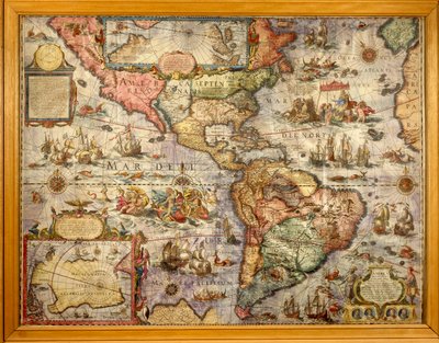 Map of America Created by Joan Blaeu by Joan Blaeu