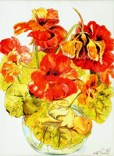 Nasturtiums, 2005 by Joan Thewsey