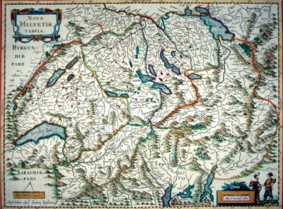New Map of Switzerland by Joannes Jansson