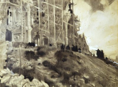Construction of the Sagrada Familia by Joaquim Mir i Trinxet