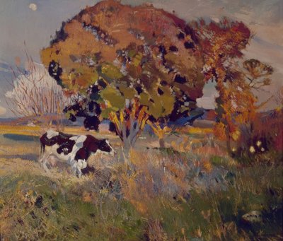 The Cow and the Oak by Joaquim Mir i Trinxet