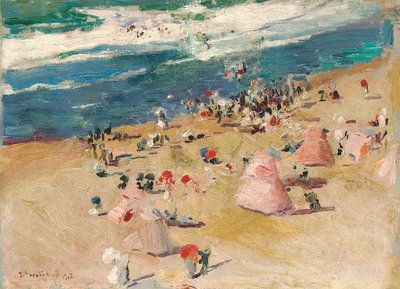 Beach at Biarritz by Joaquín Sorolla