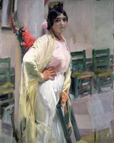 Maria, the Pretty One by Joaquin Sorolla y Bastida