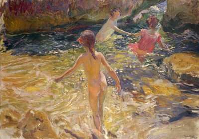 The Bath, Jávea by Joaquín Sorolla