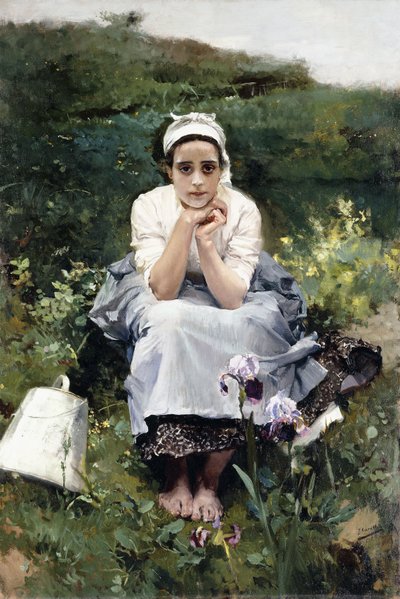 The Milkmaid by Joaquín Sorolla