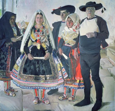Typical Lagarterans by Joaquin Sorolla y Bastida