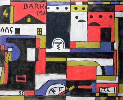 Locomotive Construction by Joaquin Torres Garcia