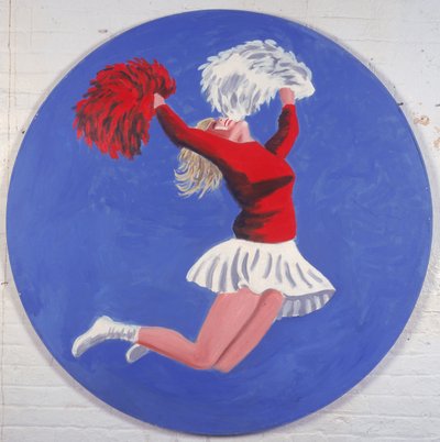 Cheerleader Tondo by Joe Heaps Nelson