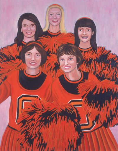 Oregon State Cheerleaders by Joe Heaps Nelson