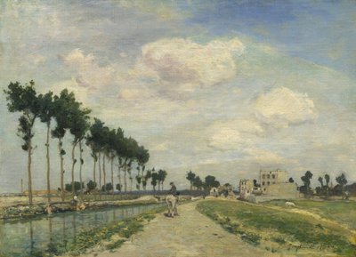 The Towpath by Johan Barthold Jongkind
