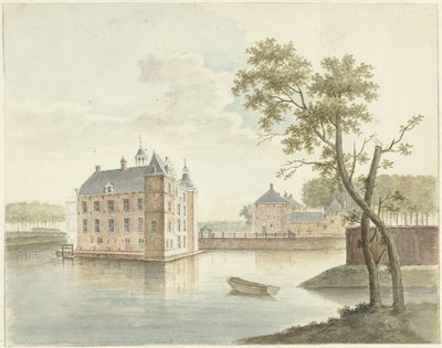 View of an Unknown Castle by Johan Antonie Kaldenbach