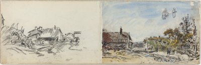A Village near Brezins by Johan Barthold Jongkind