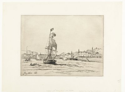 The Port of Honfleur by Johan Barthold Jongkind