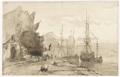 Harbor View Abroad by Johan Barthold Jongkind