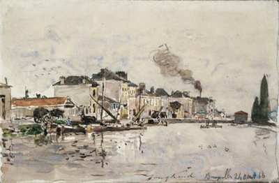 The Canal in Brussels by Johan Barthold Jongkind