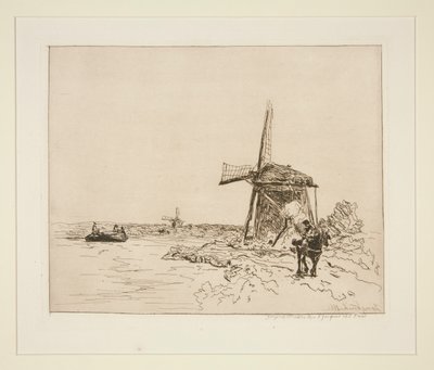 The Towpath by Johan Barthold Jongkind