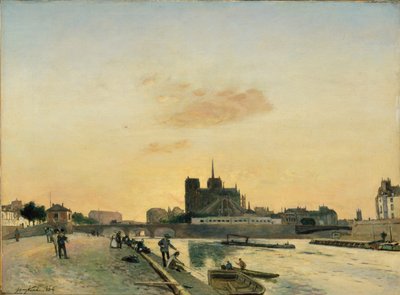 View of Notre-Dame, Paris, 1864 by Johan Barthold Jongkind