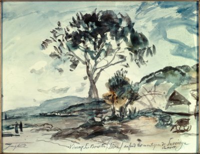 Virieux sur Bourbe / Isere by Johan Barthold Jongkind