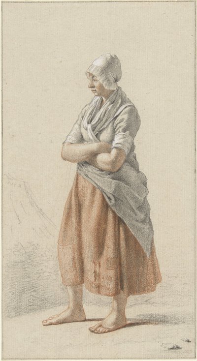 Standing Girl, Facing Left by Johan Christiaan Willem Safft