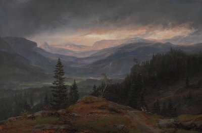 View over Hallingdal by Johan Christian Dahl