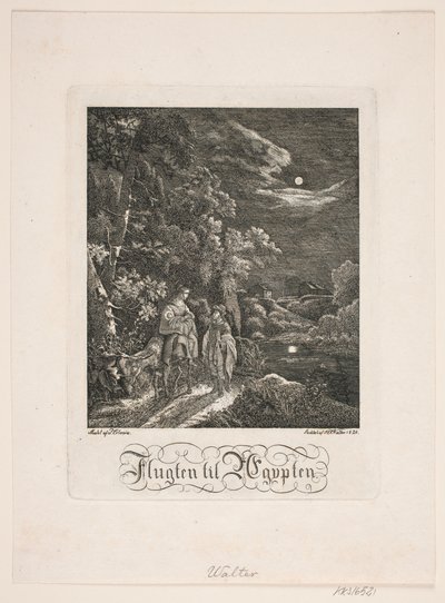 The Flight into Egypt by Johan Christian Ernst Walter