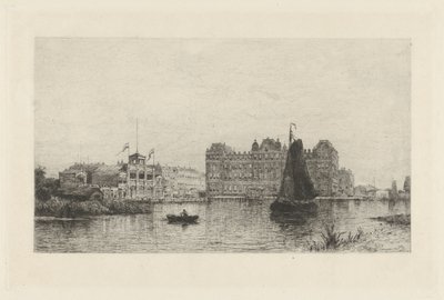 View of the Amstel Hotel by Johan Conrad Greive