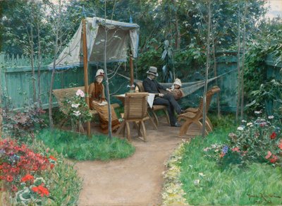View of a Garden, Linkoping by Johan Fredrik Krouthen