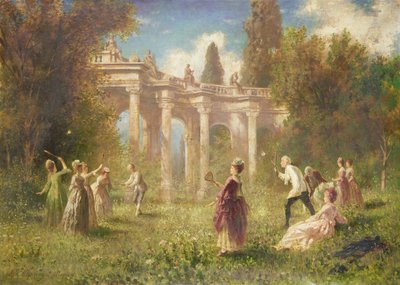 Badminton Players by Johan Friedrich Hennings