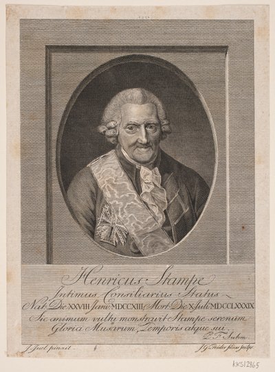 Henrik Stampe by Johan Georg Preisler